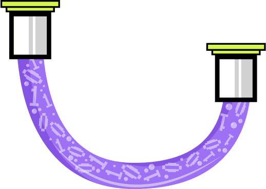 Left bottom pipe decoration