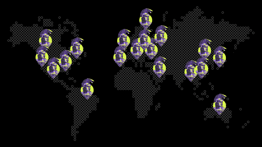 Global map with active Argentum AI coverage