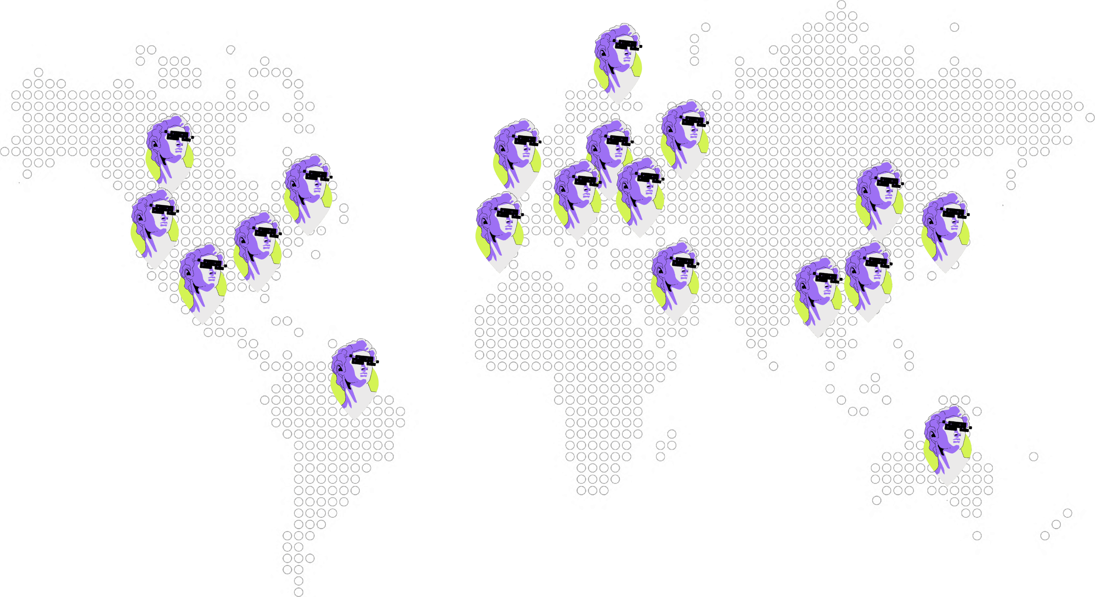 Global map with active Argentum AI coverage